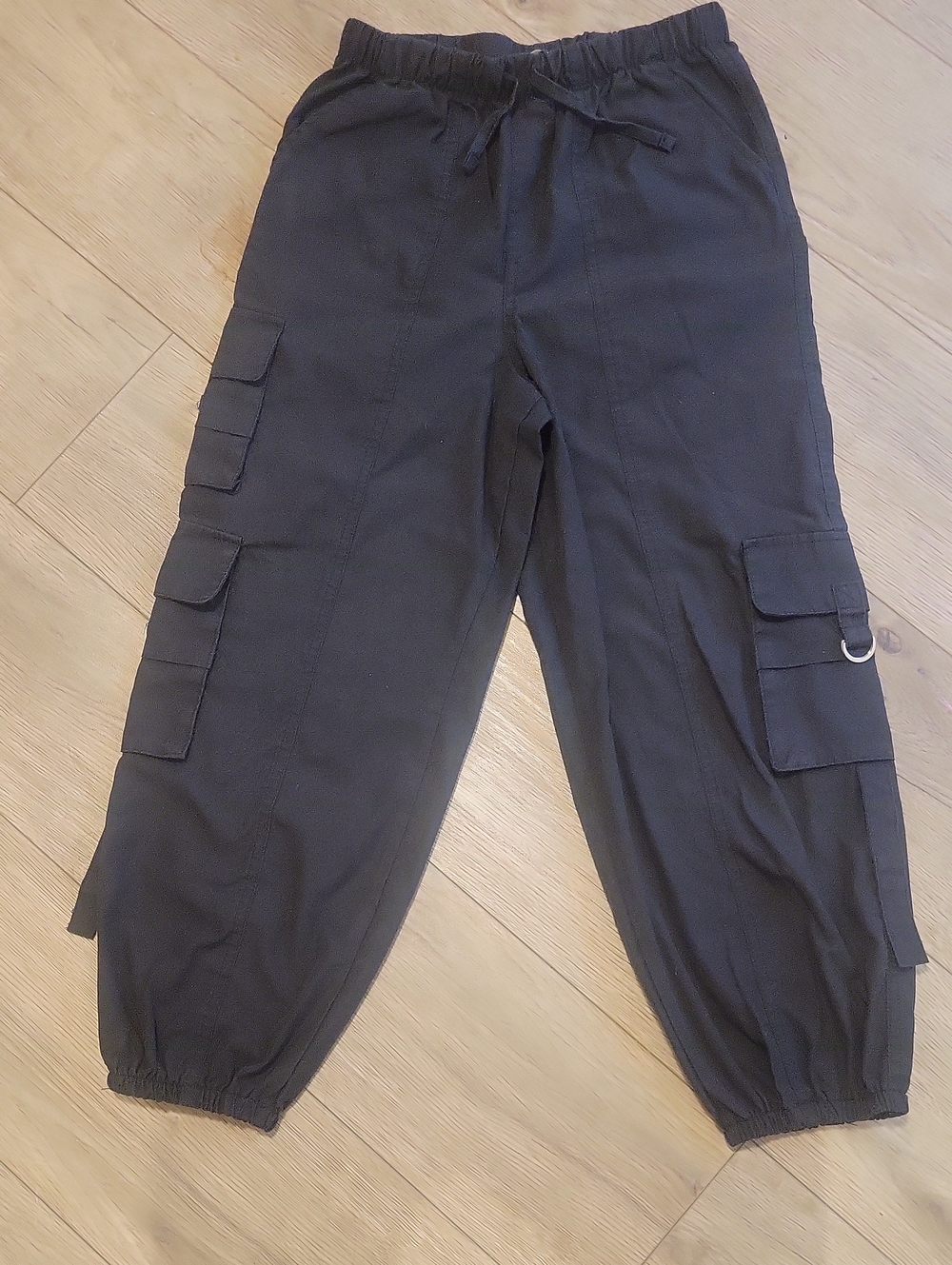 Urban Planet Black Cargo Joggers for Kids